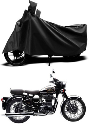 ANTHUB Waterproof Two Wheeler Cover for Royal Enfield(Black)