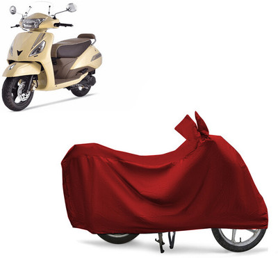 EGAL Two Wheeler Cover for TVS(BS6, Maroon)