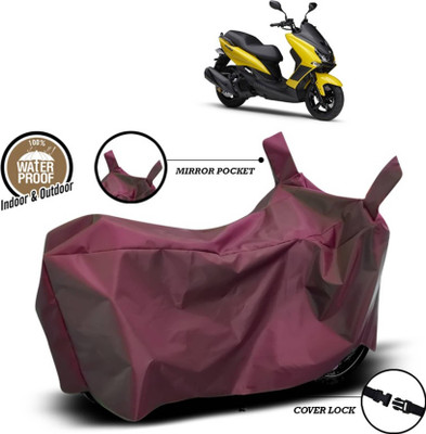 KEDIT Two Wheeler Cover for Yamaha(Majesty S 155 maxi, Maroon)