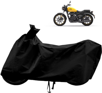 Horseyaart Waterproof Two Wheeler Cover for Royal Enfield(Meteor 350, Black)