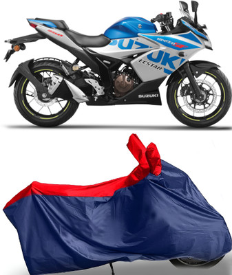 BbcMart Waterproof Two Wheeler Cover for Suzuki(Gixxer SF, Red)