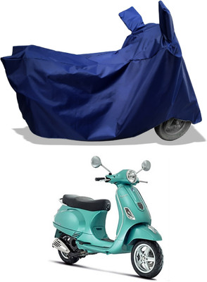 Amexride Two Wheeler Cover for Piaggio(Vespa LX, Blue)