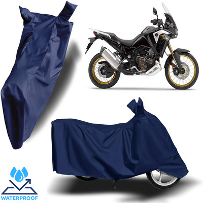 ROYAL AUTO MART Waterproof Two Wheeler Cover for Honda(Africa Twin, Blue)