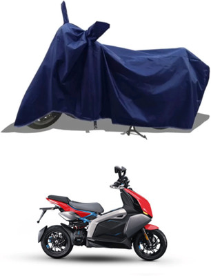RAQTRO Two Wheeler Cover for TVS(Electric Scooter, Blue)