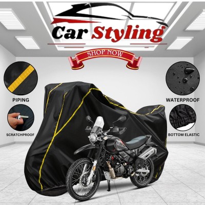 Car Styling Waterproof Two Wheeler Cover for Hero(Xtreme 200S, Black, Yellow)