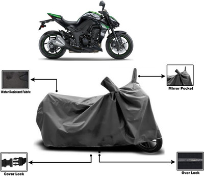 Amexride Two Wheeler Cover for Kawasaki(Z1000 BS6, Grey)