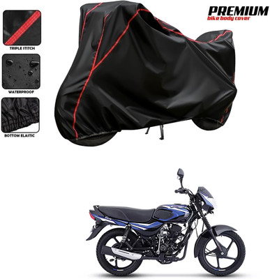 DeepShakshi AUTOMOTIVE Two Wheeler Cover for Bajaj(CT110, Black, Red)