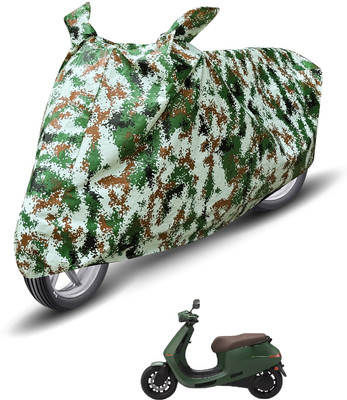 Auto Hub Waterproof Two Wheeler Cover for Ola(Green)