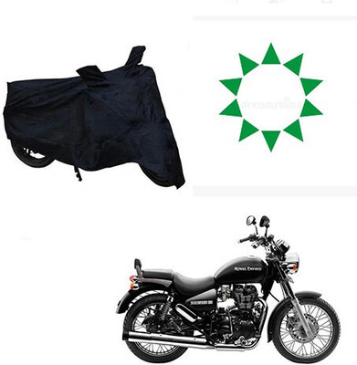 DeepShakshi AUTOMOTIVE Waterproof Two Wheeler Cover for Royal Enfield(Thunderbird 500, Black)