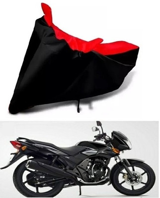 DSAMI Two Wheeler Cover for TVS(Flame DS 125, Black, Red)