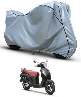 brandroofz Waterproof Two Wheeler Cover for Bajaj(Access, Black, Silver)