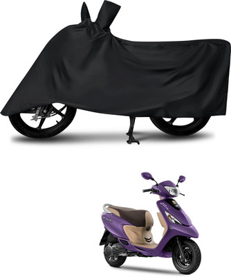 DeepShakshi AUTOMOTIVE Waterproof Two Wheeler Cover for TVS(Zest 110, Black)