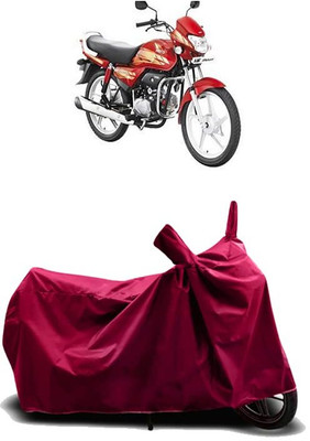 AASHTIK AMRT Two Wheeler Cover for Hero(HF Deluxe, Maroon)