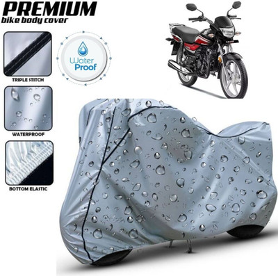 kerwa Waterproof Two Wheeler Cover for Honda(CD 110 Dream, Silver, Black)