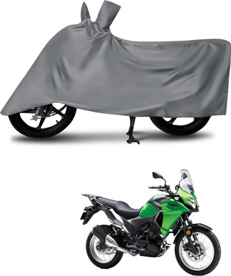 MMSSTAR Waterproof Two Wheeler Cover for Kawasaki(Versys X 300, Grey)