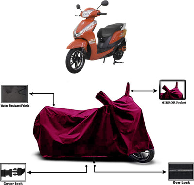 Amexride Two Wheeler Cover for Ampere(Magnus BS6, Maroon)