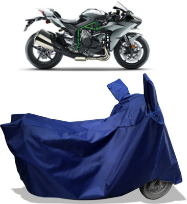 Amexride Two Wheeler Cover for Kawasaki(Ninja H2 BS6, Blue)