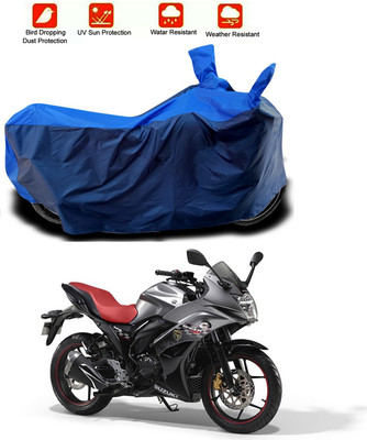 Mdstar Waterproof Two Wheeler Cover for Suzuki(Gixxer Special Edition, Blue, Blue)