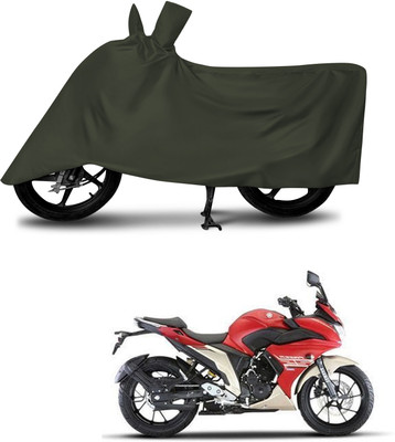 DeepShakshi AUTOMOTIVE Waterproof Two Wheeler Cover for Yamaha(Fazer-250, Green)