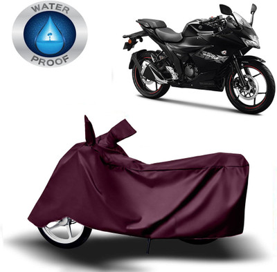 DeepShakshi AUTOMOTIVE Waterproof Two Wheeler Cover for Suzuki(Gixxer, Maroon)
