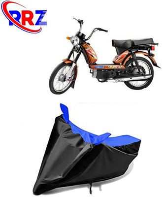 RRZ Waterproof Two Wheeler Cover for TVS(Heavy Duty Super XL, Black, Blue)