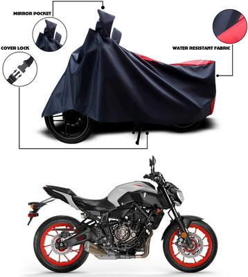 SEBONGO Waterproof Two Wheeler Cover for Yamaha(Red, Black)