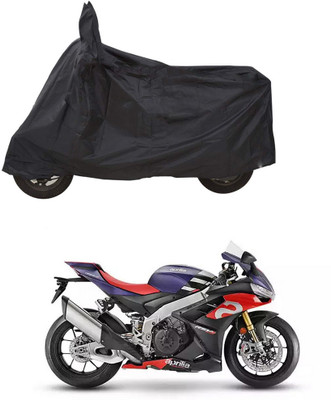 PAGORA Waterproof Two Wheeler Cover for Aprilia(RSV4, Black)