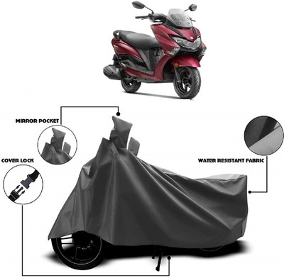 MMSSTAR Waterproof Two Wheeler Cover for Suzuki(Burgman Street, Grey)