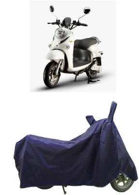 Coxtor Waterproof Two Wheeler Cover for Evolet(Polo, Blue)