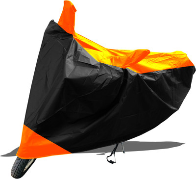 MWBB Waterproof Two Wheeler Cover for Hero(Duet LX 110CC BS6, Orange, Black)