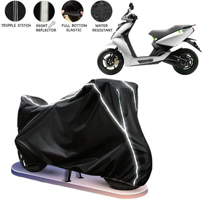 BOTAUTO Waterproof Two Wheeler Cover for Ather(450 X, Black, White)