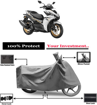 Amexride Two Wheeler Cover for Yamaha(Aerox 155 Maxi, Grey)