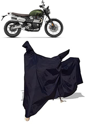 Amexride Two Wheeler Cover for Triumph(Scrambler 1200, Black)