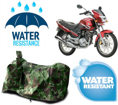 AUTOCAD Waterproof Two Wheeler Cover for Yamaha(Gladiator, Green)
