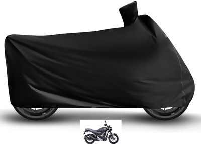 Auto Hub Waterproof Two Wheeler Cover for Yamaha(FZ-X, Black)