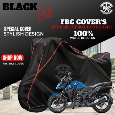 FBC Waterproof Two Wheeler Cover for Honda(Xblade, Black, Red)