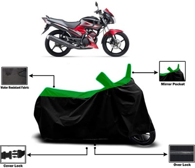 Amexride Two Wheeler Cover for Yamaha(SS, Green)