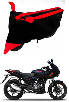 AutoGalaxy Waterproof Two Wheeler Cover for Bajaj(Pulsar 180F, Red, Black)