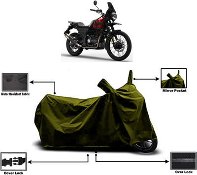 Amexride Two Wheeler Cover for Royal Enfield(Himalayan, Green)
