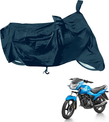 RiderShine Waterproof Two Wheeler Cover for TVS(Victor BS6, Black)