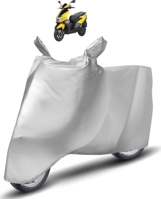 Caronix Two Wheeler Cover for TVS(Ntorq 125, Silver)