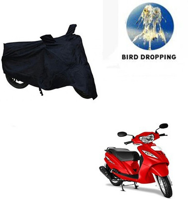 MMSSTAR Waterproof Two Wheeler Cover for TVS(Wego, Black)