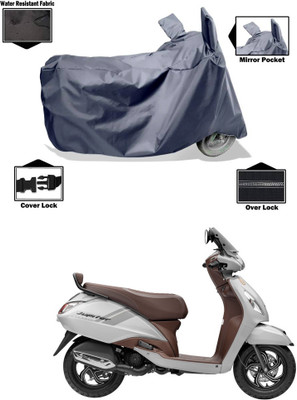 PAGORA Waterproof Two Wheeler Cover for TVS(Jupiter classic, Grey)