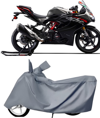 BbcMart Waterproof Two Wheeler Cover for TVS(Apache RTR 310, Grey)