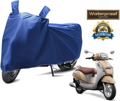 DeepShakshi AUTOMOTIVE Waterproof Two Wheeler Cover for Suzuki(New Access 125, Blue)