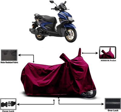 Amexride Two Wheeler Cover for Yamaha(Ray ZR, Maroon)