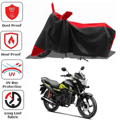 AIKOZIYA Waterproof Two Wheeler Cover for Honda(SP 125, Black, Red)