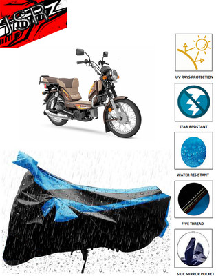 J S R Waterproof Two Wheeler Cover for TVS(XL 100, Blue)