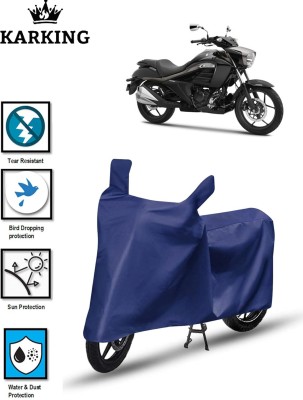 KARKING Waterproof Two Wheeler Cover for Suzuki(Intruder, Blue)