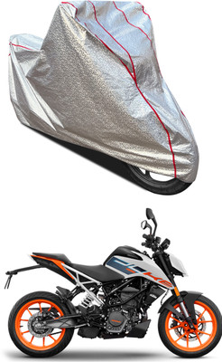 PAGORA Waterproof Two Wheeler Cover for KTM(125 Duke, Silver)
